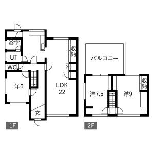 3LDK 間取り図