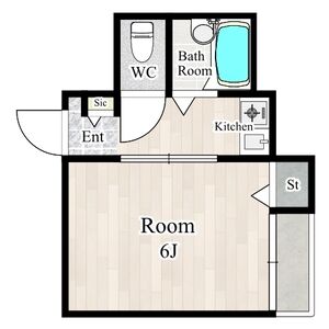 1K 間取り図