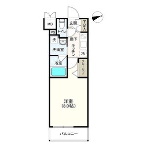 1K 間取り図