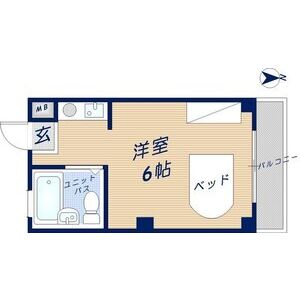 ワンルーム 間取り図