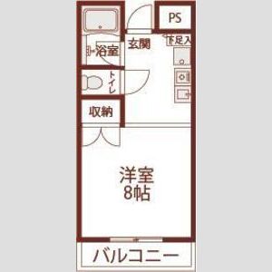 ワンルーム 間取り図