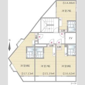 ワンルーム 間取り図