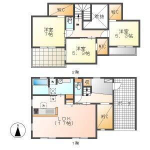 3LDK 間取り図