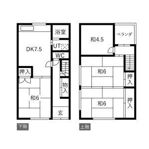 4DK 間取り図