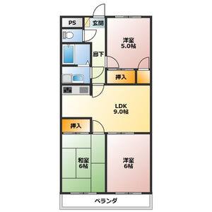 3LDK 間取り図