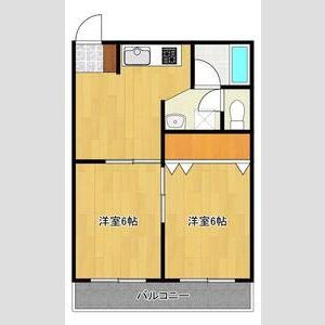 2DK 間取り図