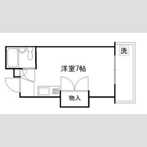 ワンルーム 間取り図
