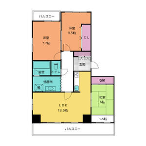 3LDK 間取り図