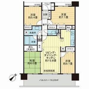 4LDK 間取り図