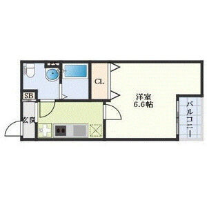 1K 間取り図