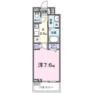 1K 間取り図