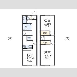 2DK 間取り図