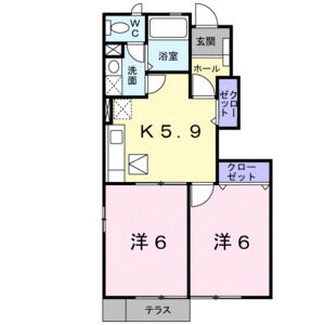 2K 間取り図