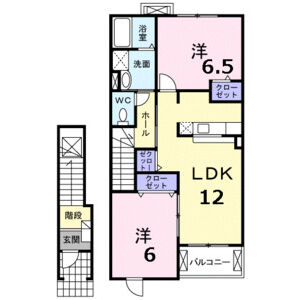 2LDK 間取り図