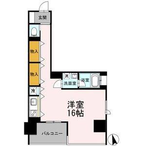 ワンルーム 間取り図