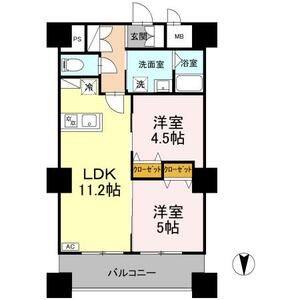 2LDK 間取り図