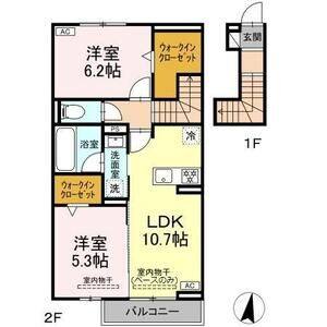 2LDK 間取り図