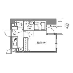 1K 間取り図