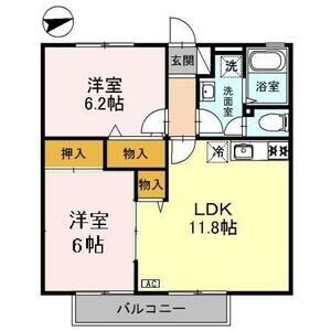 2LDK 間取り図