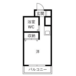 ワンルーム 間取り図