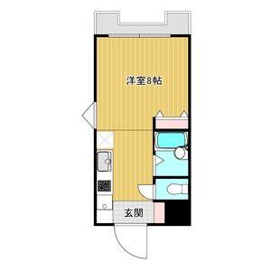 1R 間取り図