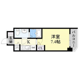 1K 間取り図