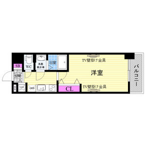 1K 間取り図