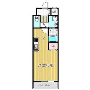 ワンルーム 間取り図