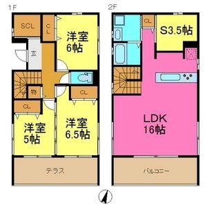 3LDK 間取り図