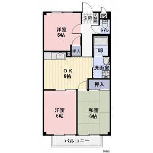 3DK 間取り図