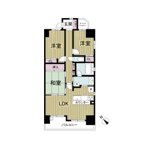 3LDK 間取り図