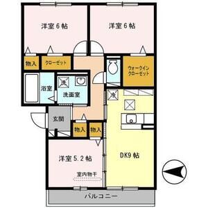 3DK 間取り図