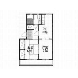 2DK 間取り図
