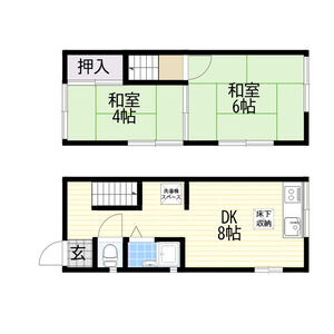 2DK 間取り図