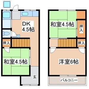 3DK 間取り図
