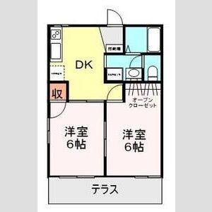 2DK 間取り図