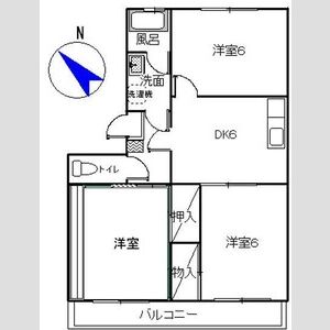 3DK 間取り図