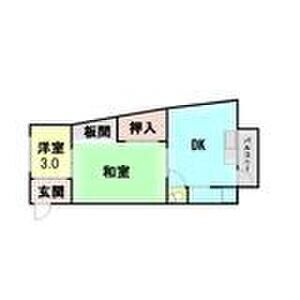 2DK 間取り図