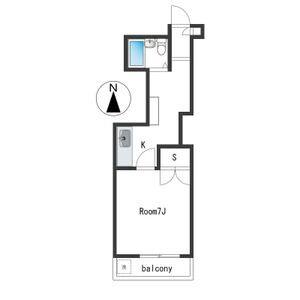 1DK 間取り図