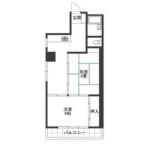 2DK 間取り図