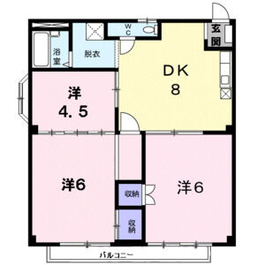 3DK 間取り図