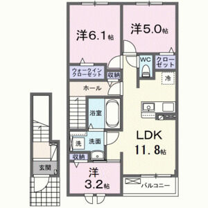 3LDK 間取り図