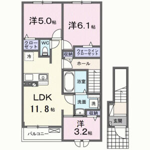 3LDK 間取り図