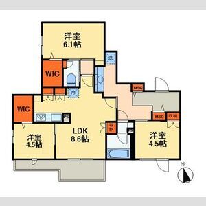 3LDK 間取り図