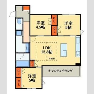 3LDK 間取り図