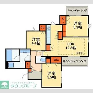 3LDK 間取り図