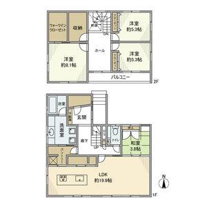4LDK 間取り図