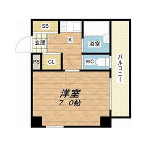 1K 間取り図