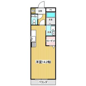 ワンルーム 間取り図