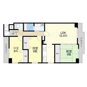 3LDK 間取り図